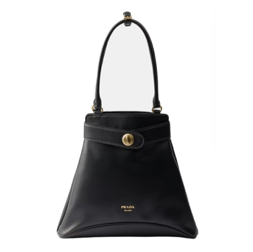 [스페셜오더]PRADA-1BG567 프라다 블랙 미디엄 송아지 가죽 토트백