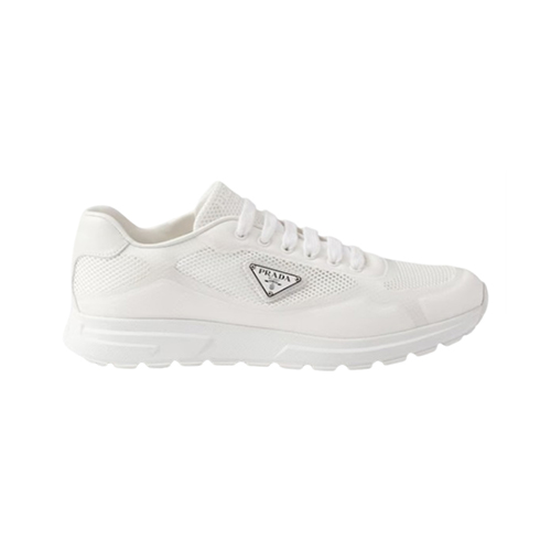 PRADA-2EE437 프라다 화이트 프랙스 2.0 패브릭 스니커즈 남성용