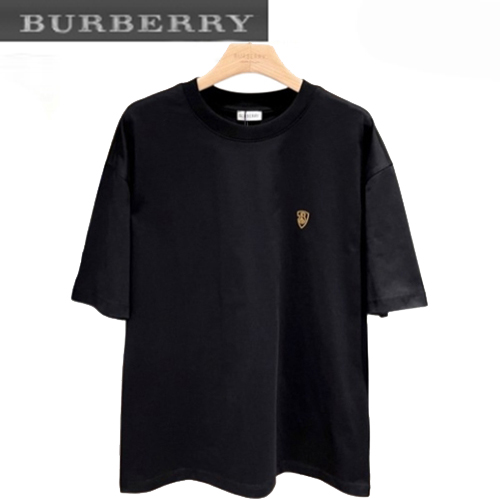 BURBERRY-06221 버버리 블랙 코튼 티셔츠 남여공용