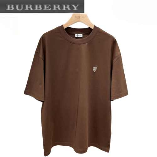 BURBERRY-06222 버버리 브라운 코튼 티셔츠 남여공용