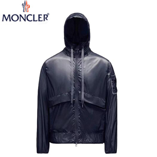 MONCLER-091310 몽클레어 네이비 MONCLER 프린트 장식 바람막이 후드 재킷 남성용