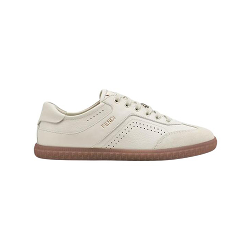 FENDI-8E8503 펜디 화이트 펜디 플레어 로우탑 스니커즈 남여공용
