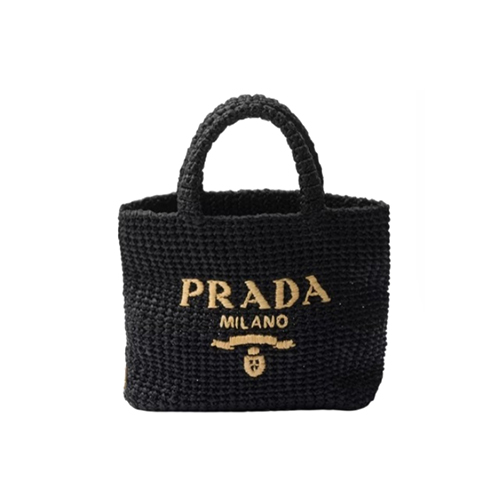 [스페셜오더]PRADA-1BG422 프라다 블랙 스몰 크로셰 토트백
