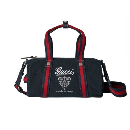 [스페셜오더]GUCCI-816865 4044 구찌 다크 블루 스몰 프린트 캔버스 더플백