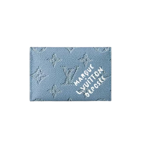 [스페셜오더]LOUIS VUITTON-M14817 루이비통 블루 모노그램 헤리티지 슬림 카드 홀더