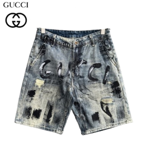 GUCCI-071413 구찌 블루 프린트 장식 청반바지 남성용
