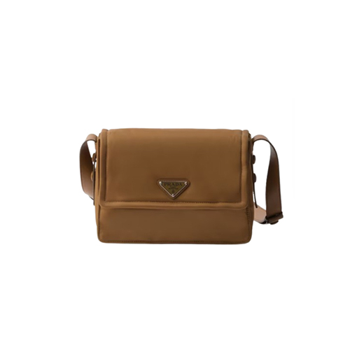 [스페셜오더]PRADA-1BD313 프라다 브라운 스몰 패딩 리나일론 숄더백