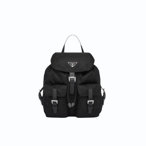 [스페셜오더]PRADA-1BZ677 프라다 블랙/은장 리나일론 소형 백팩 23cm