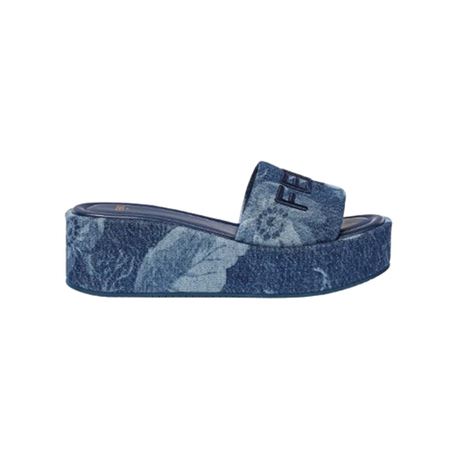 FENDI-8R8515 펜디 블루 데님 선샤인 플랫폼 슬라이드