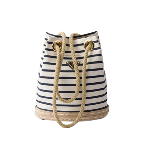 [스페셜오더]PRADA-1BE082 프라다 블루 마리너 스몰 패브릭 버킷 백