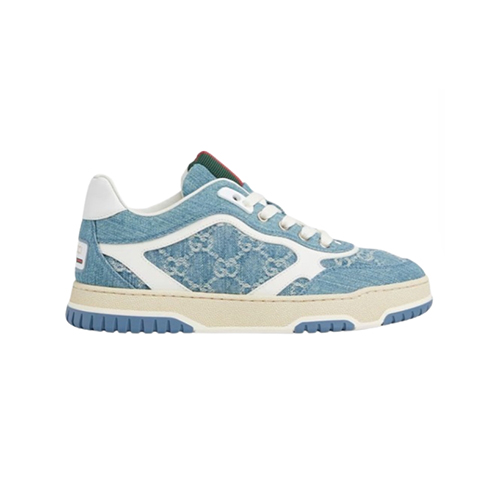 GUCCI-838831 4645 구찌 블루 데님 구찌 리웹 스니커즈 여성용
