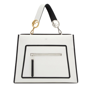 [스페셜오더]FENDI-8BH343 펜디 송아지 가죽 화이트 라지 레귤러 런어웨이 백