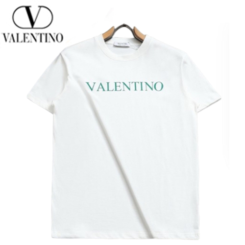 VALENTINO-06098 발렌티노 화이트 프린트 장식 티셔츠 남여공용