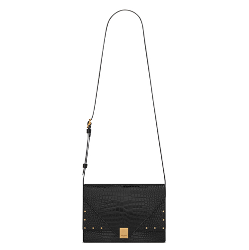 [스페셜오더]SAINT LAURENT-578056 생 로랑 블랙 크로커다일 송아지 가죽 마고 사첼백