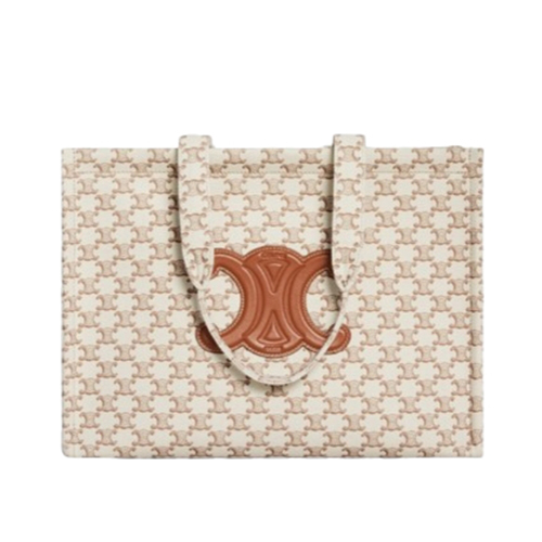 [스페셜오더]CELINE-196762 셀린느 화이트 트리옹프 캔버스 라지 타이스 카바스