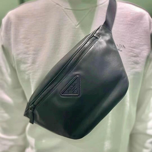[스페셜오더]PRADA-2VL033 프라다 블랙 송아지 가죽 벨트 백