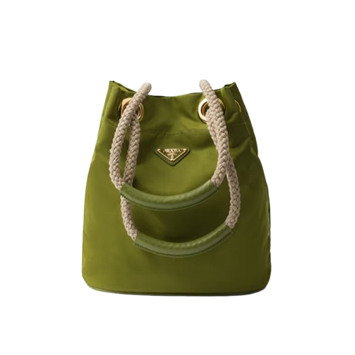[스페셜오더]PRADA-1BE082 프라다 그린 마리너 리나일론 스몰 버킷 백