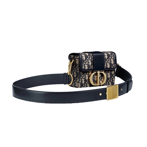 [스페셜오더]DIOR-M9204 디올 블루 자카드 패브릭 30 MONTAIGNE BOX 몽테인 레플리카박스백