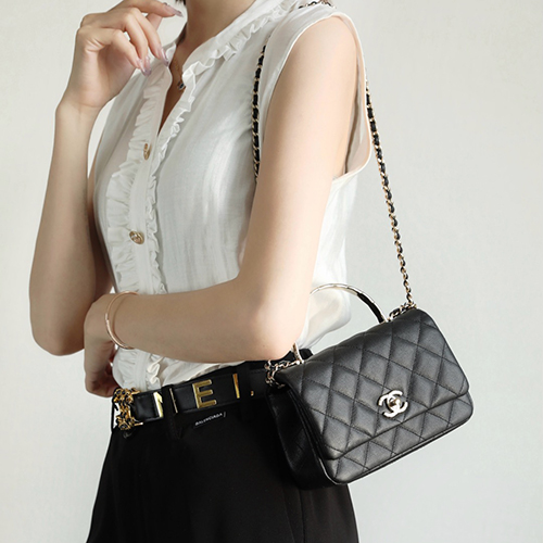 [스페셜오더]CHANEL-05131 샤넬 블랙 캐비어 가죽 CocoCrush 스몰 백