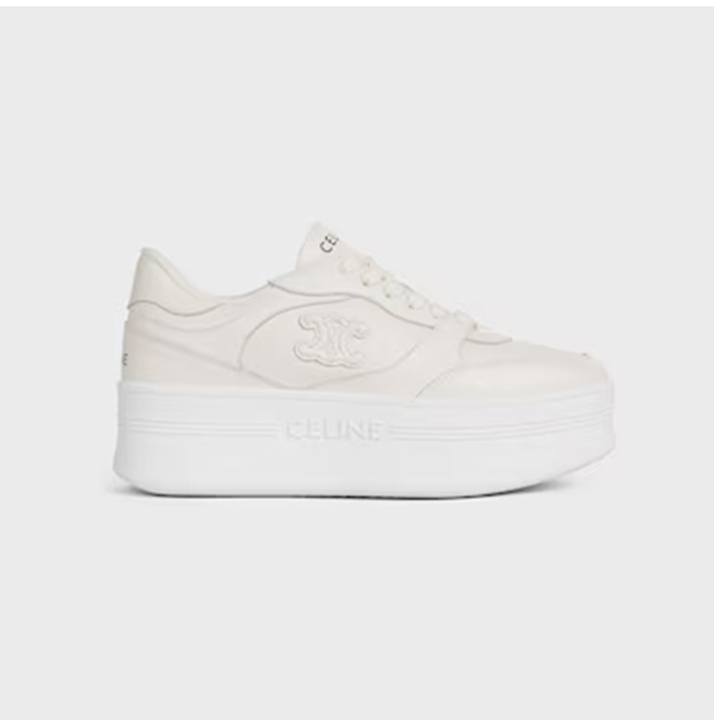 CELINE-366475 셀린느 트리옹프 패치 블록 웨지 스니커즈 여성용(굽 높이 5cm)