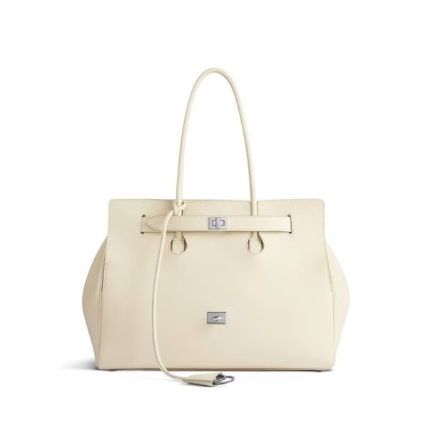 [스페셜오더]BALENCIAGA-발렌시아가 소야 실버 벨 에어 미디엄 캐리 올 백 37cm - 8054812ABAW9723