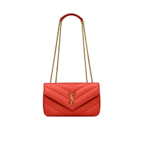 [스페셜오더]SAINT LAURENT-801437 생 로랑 오렌지 마틀라세 램스킨 loulou 스몰백