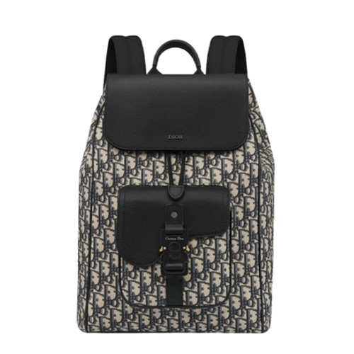 [스페셜오더]DIOR-1ADBA2 디올 베이지/블랙 Saddle 플랩 백팩