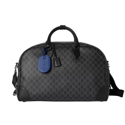 [스페셜오더]GUCCI-821148 1068 구찌 블랙 GG 엠블럼 미디엄 더플백