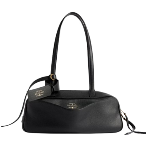 [스페셜오더]BALENCIAGA-832920 발렌시아가 블랙 카프스킨 스몰 캐리 볼링백