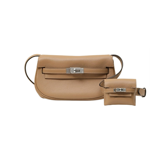 [스페셜오더]HERMES-KM17 에르메스 카멜 은장 SWIFT 가죽 켈리 무브