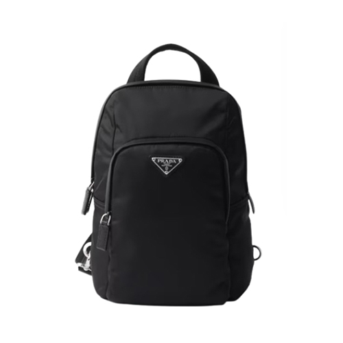 [스페셜오더]PRADA-2VZ116 프라다 블랙 리나일론 사피아노 가죽 백팩