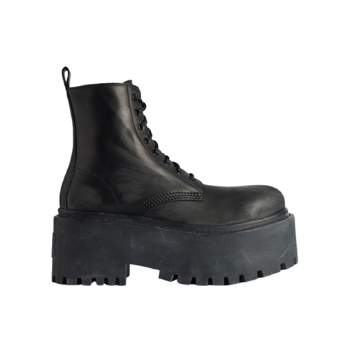 BALENCIAGA-820933 발렌시아가 블랙 스트라이크 플랫폼 부티 여성용