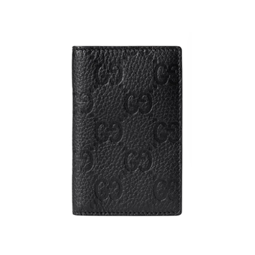 [스페셜오더]GUCCI-835011 1000 구찌 블랙 GG 레더 구찌 임프린트 카드 케이스