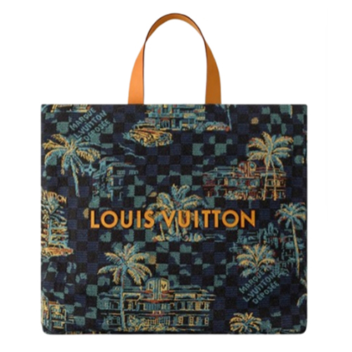 [스페셜오더]LOUIS VUITTON-N00218 루이비통 마리나 블루 다미에 팜 트리 쇼퍼 토트 MM