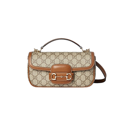 [스페셜오더]GUCCI-815206 9758 구찌 베이지/브라운 구찌 홀스빗 1955 스몰 탑 핸들백