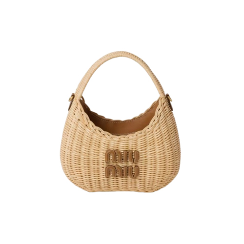 [스페셜오더]MIUMIU-5BC125 미우미우 내추럴 완더 위커 핸드백