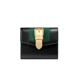 [스페셜오더]GUCCI-476081 1060 구찌 Gucci Sylvie 가죽 지갑 블랙