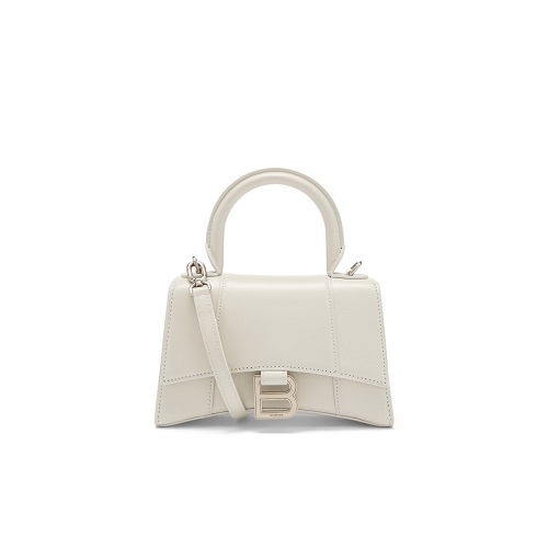 [스페셜오더]BALENCIAGA-592833 발렌시아가 화이트 아워글래스 탑 핸들백 XS