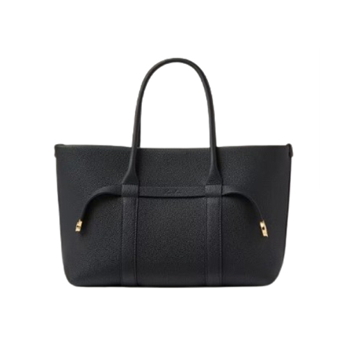 [스페셜오더]Loro Piana-FAO7473 로로피아나 블랙 카프스킨 기에라 스몰 쇼퍼백