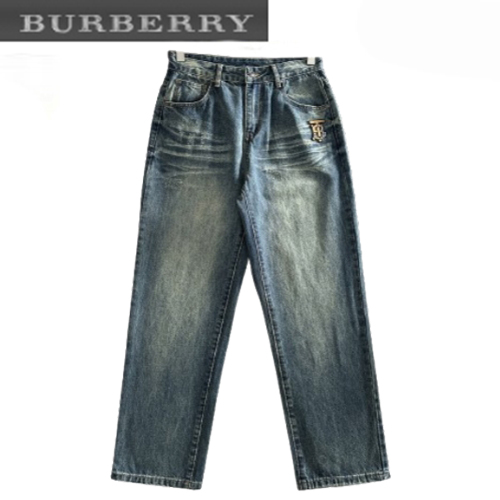 BURBERRY-06264 버버리 블루 TB 로고 청바지 남성용