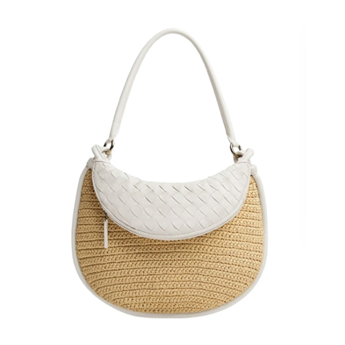 [스페셜오더]BOTTEGA VENETA-786347 보테가 베네타 내추럴/화이트 제멜리 숄더 백