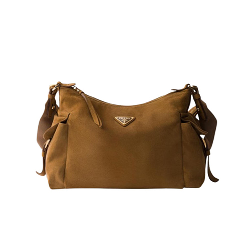 [스페셜오더]PRADA-1BC264 프라다 시나몬 익스플로어 라지 스웨이드 핸드백