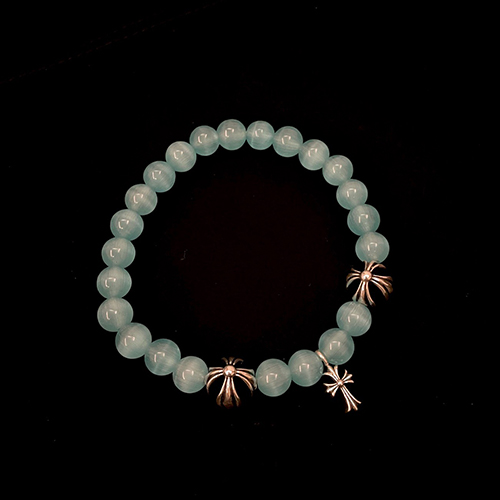 [스페셜오더]CHROMEHEARTS-06044 크롬하츠 라이트 블루 고양이눈 팔찌 