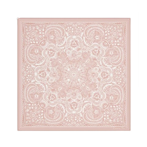 DIOR-52BAN0 디올 핑크 D-Butterfly Paisley 스퀘어 스카프