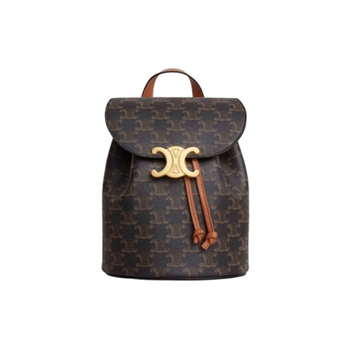 [스페셜오더]CELINE-118702 셀린느 브라운 트리옹프 캔버스 보니 백팩