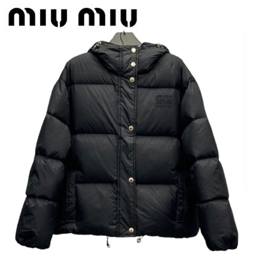 MIUMIU-10164 미우미우 블랙 나일론 패딩 여성용
