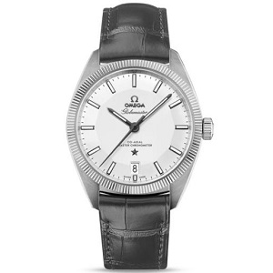 [스페셜오더]OMEGA-오메가 글로브마스터 코-액시얼 마스터 크로노미터 스틸 유백색다이얼 워치 39mm 