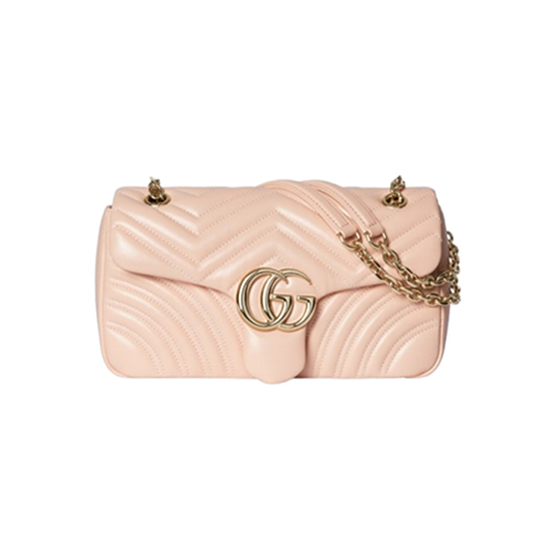 [스페셜오더]GUCCI-837267 6823 구찌 라이트 핑크 GG 마몽 미디엄 숄더백