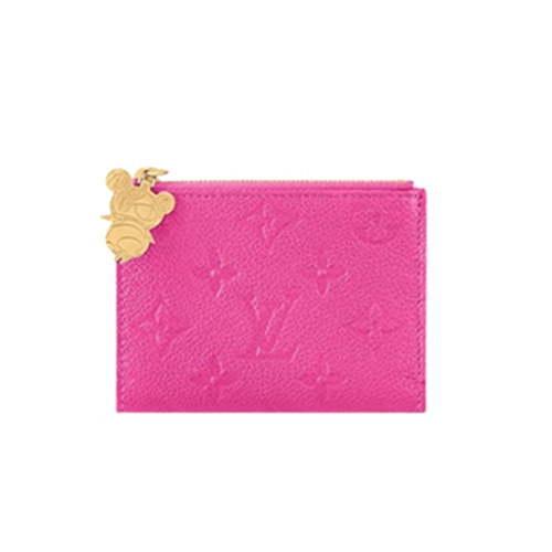 [스페셜오더]LOUIS VUITTON-M14087 루이비통 핫핑크 모노그램 앙프렝뜨 LV x TM 리사 월릿