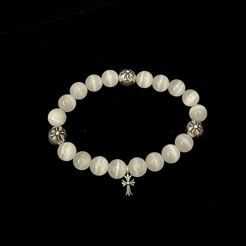 [스페셜오더]CHROMEHEARTS-06045 크롬하츠 화이트 고양이눈 팔찌